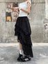Ladies Vintage Asymmetrical Lacey Border Skirts